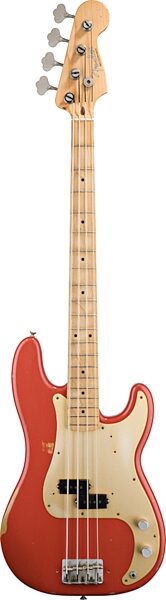 open zoom image for Fender Road Worn '50s Precision Electric Bass (with Gig Bag), Fiesta Red