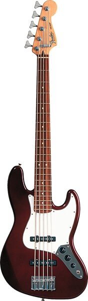open zoom image for Fender Standard Jazz V 5-String Electric Bass (Pao Ferro), Midnight Wine