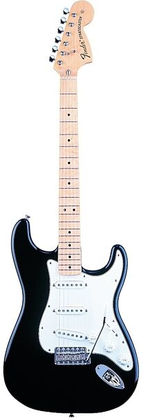 open zoom image for Fender Classic 70s Stratocaster Electric Guitar (Maple, With Gig Bag), Black