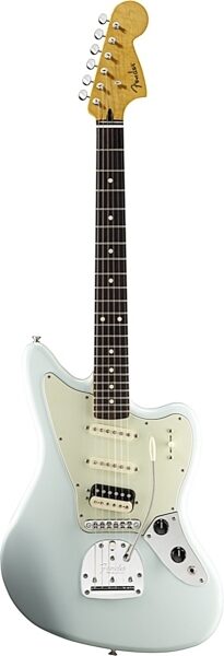 open zoom image for Fender Pawn Shop Jaguarillo Electric Guitar, with Gig Bag, Faded Sonic Blue
