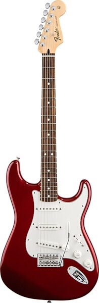 open zoom image for Fender Standard Stratocaster Electric Guitar (Maple Fretboard), Candy Apple Red