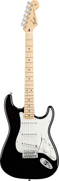 open zoom image for Fender Standard Stratocaster Electric Guitar (Maple Fretboard), Black