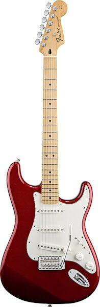 open zoom image for Fender Standard Stratocaster Electric Guitar (Maple Fretboard), Candy Apple Red