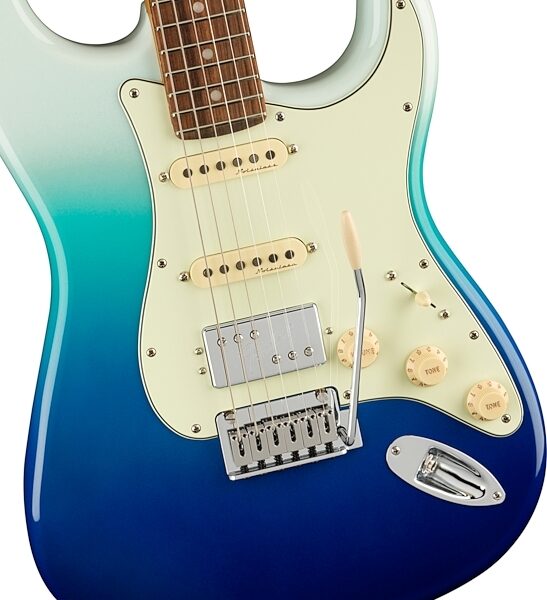 open zoom image for Fender Player Plus Stratocaster HSS Electric Guitar, Pau Ferro Fingerboard (with Gig Bag), Action Position Back