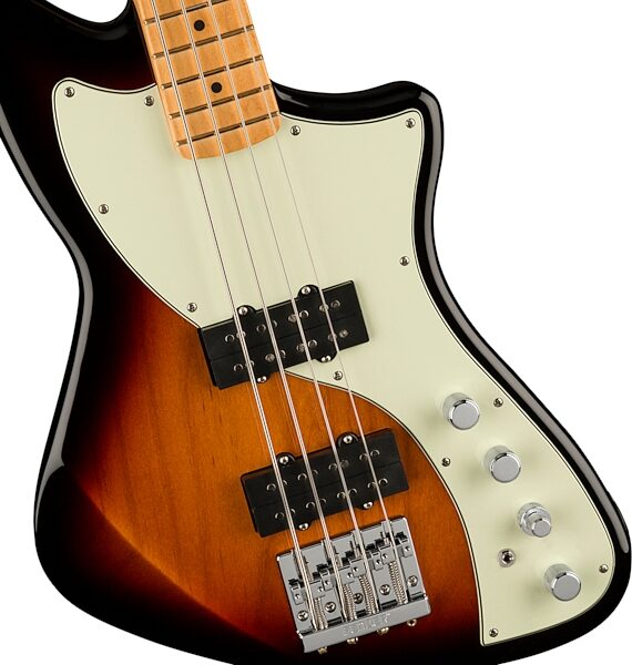open zoom image for Fender Player Plus Meteora Active Bass, Maple Fretboard (with Gig Bag), Action Position Back