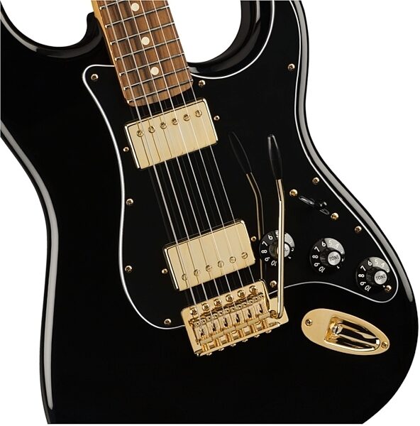 open zoom image for Fender Limited Edition Mahogany Blacktop Stratocaster HH Electric Guitar, View
