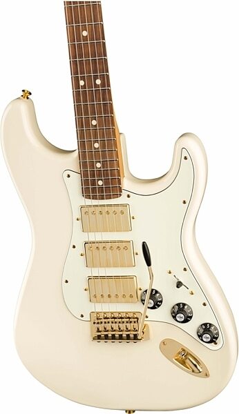 open zoom image for Fender Limited Edition Mahogany Blacktop Stratocaster HHH Elecric Guitar, View