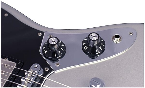 open zoom image for Fender Blacktop Jaguar HH Electric Guitar (Rosewood), Silver - Detail 2