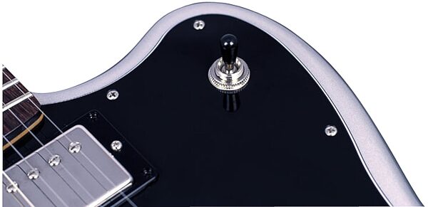 open zoom image for Fender Blacktop Jaguar HH Electric Guitar (Rosewood), Silver - Detail 1