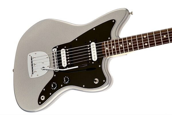 open zoom image for Fender Standard Jazzmaster HH Electric Guitar, with Rosewood Fingerboard, Ghost Silver Body Right