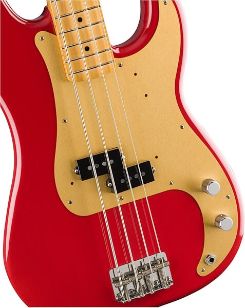 open zoom image for Fender Vintera '50s Precision Electric Bass, Maple Fingerboard (with Gig Bag), Action Position Back