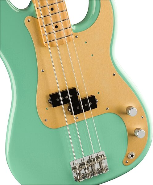 open zoom image for Fender Vintera '50s Precision Electric Bass, Maple Fingerboard (with Gig Bag), Action Position Back