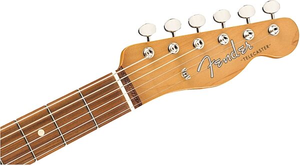 open zoom image for Fender Vintera '60s Telecaster Electric Guitar with Bigsby Tremolo, Pau Ferro Fingerboard (with Gig Bag), Action Position Back