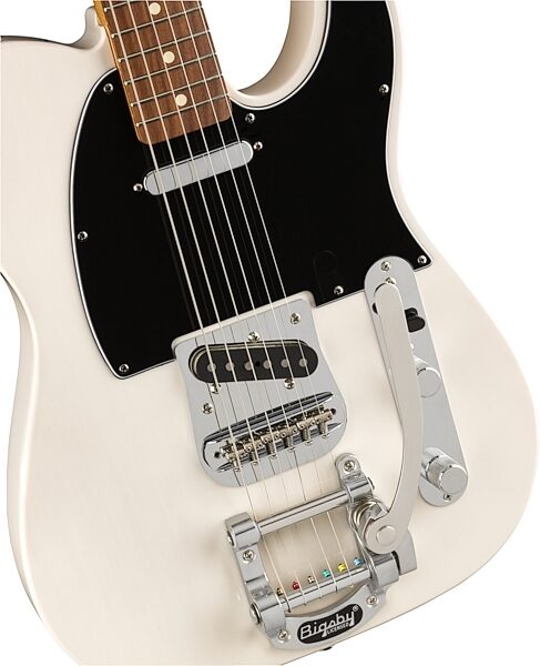 open zoom image for Fender Vintera '60s Telecaster Electric Guitar with Bigsby Tremolo, Pau Ferro Fingerboard (with Gig Bag), Action Position Back