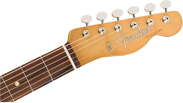 open zoom image for Fender Vintera '60s Telecaster Electric Guitar with Bigsby Tremolo, Pau Ferro Fingerboard (with Gig Bag), Action Position Back