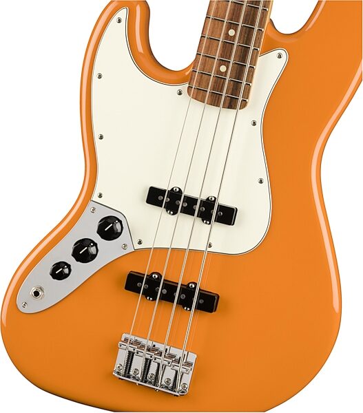 open zoom image for Fender Player Jazz Pau Ferro Electric Bass, Left-Handed, Action Position Back