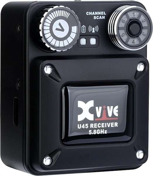 open zoom image for Xvive U45R4 Quad-Receiver Wireless In-Ear Monitor System, Black, Action Position Back