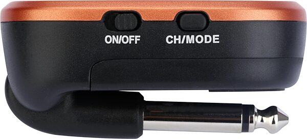open zoom image for Xvive A58 Digital 5.8 GHz Wireless Guitar System, Orange, Transmitter Side Folded