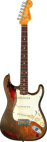 open zoom image for Fender Rory Gallagher Stratocaster Custom Shop Tribute Electric Guitar (with Case), 3-Color Sunburst