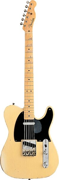 open zoom image for Fender Custom Shop Time Machine '51 NoCaster Relic Electric Guitar (with Case), Honey Blonde