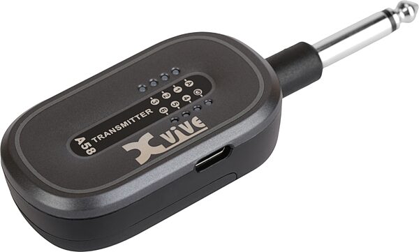 open zoom image for Xvive A58T 5.8GHz Digital Wireless Guitar Transmitter, New, Action Position Back