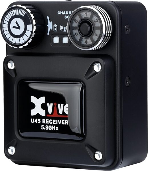 open zoom image for Xvive U45 5.8 GHz Digital Wireless In-Ear Monitor System, Black, Action Position Back