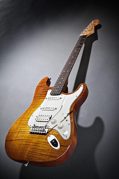open zoom image for Fender Select Stratocaster Electric Guitar with Case, Maple Neck, Glamour View 3