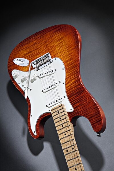 open zoom image for Fender Select Stratocaster Electric Guitar with Case, Maple Neck, Glamour View 2