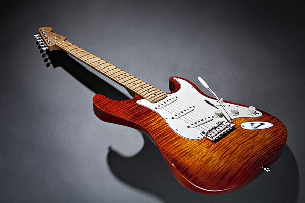 open zoom image for Fender Select Stratocaster Electric Guitar with Case, Maple Neck, Glamour View 1
