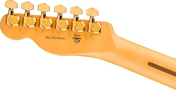 open zoom image for Fender 75th Anniversary American Professional Custom Telecaster Electric Guitar, Maple Fingerboard (with Case), 2-Color Sunburst, Action Position Back