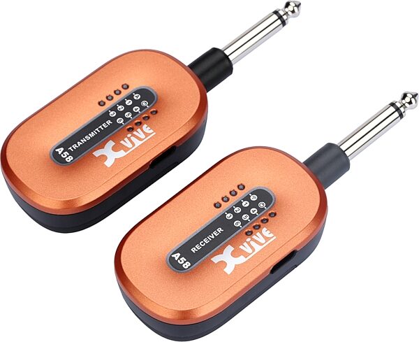 open zoom image for Xvive A58 Digital 5.8 GHz Wireless Guitar System, Orange, Main