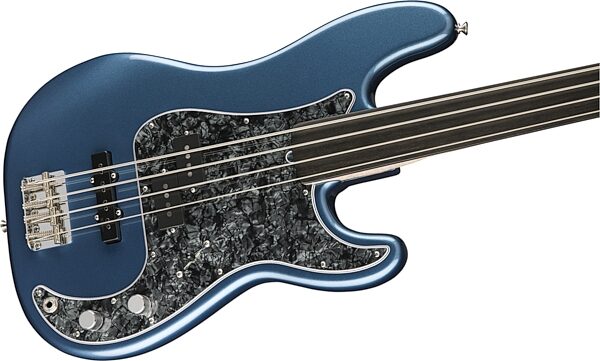 open zoom image for Fender Tony Franklin Fretless Precision Bass with Case, Action Position Back
