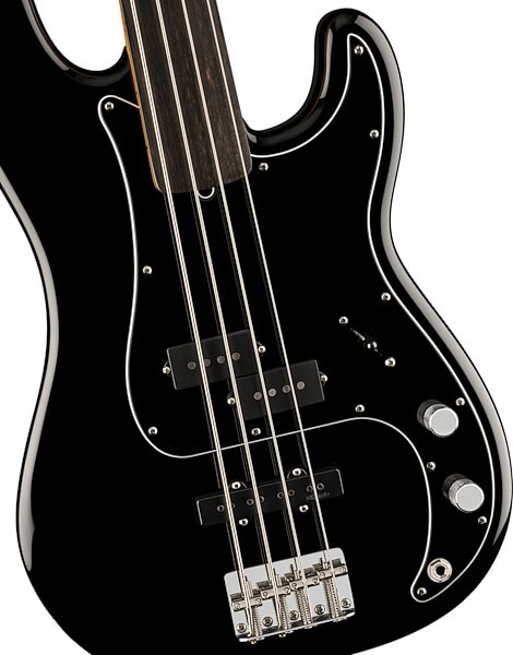 open zoom image for Fender Tony Franklin Fretless Precision Bass with Case, Action Position Back