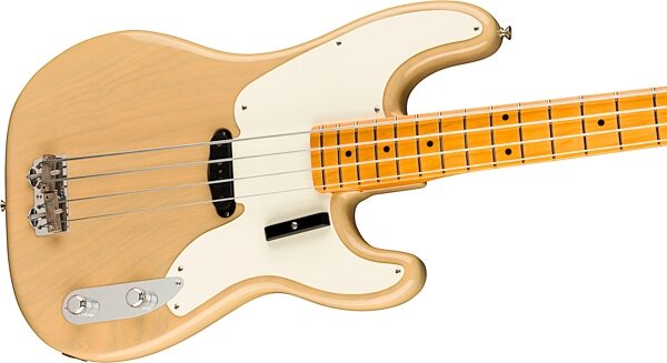 open zoom image for Fender American Vintage II 1954 Precision Electric Bass, Maple Fingerboard (with Case), Vintage Blonde, Open Box (Good), Action Position Back