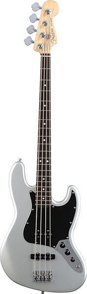 open zoom image for Fender American Jazz Electric Bass (Rosewood, with Case), Chrome Silver
