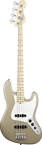 open zoom image for Fender American Jazz Electric Bass (Maple, with Case), Shoreline Gold