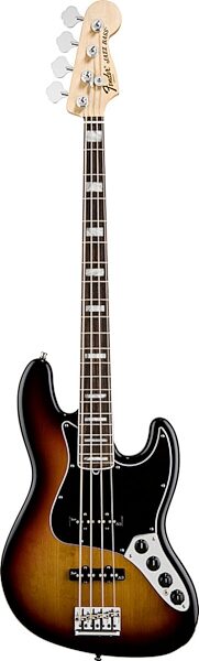open zoom image for Fender American Deluxe Jazz Electric Bass (Rosewood with Case), 3-Color Sunburst