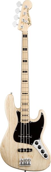 open zoom image for Fender American Deluxe Jazz Electric Bass (Maple Fretboard, with Case), Natural