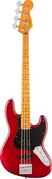 open zoom image for Fender American Ultra II Jazz Electric Bass, Maple Fingerboard (with Case), Sinister Red, Open Box (Very Good), Action Position Back