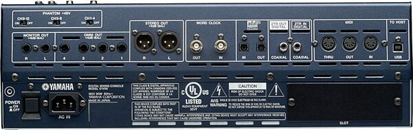 open zoom image for Yamaha 01V96 V2 Digital Mixer, Rear