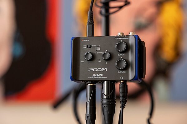 open zoom image for Zoom AMS-24 USB Audio Interface, New, Action Position Back