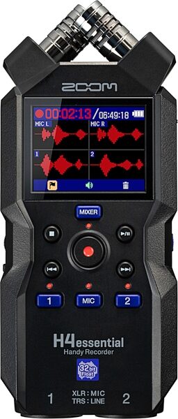 open zoom image for Zoom H4essential Digital Handy Recorder, New, Action Position Back