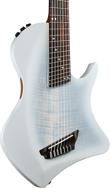 open zoom image for Cordoba Abasi Stage 7 Classical Acoustic-Electric Guitar (with Gig Bag), White Burst, Action Position Back