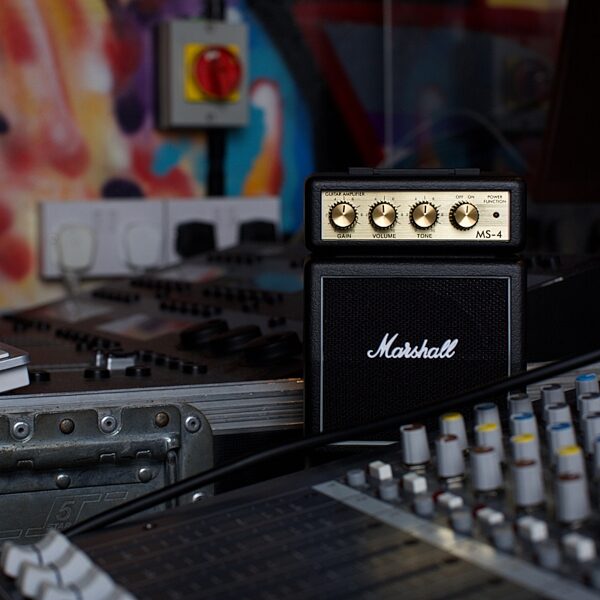 open zoom image for Marshall MS4 Not-So-Mini Mini Guitar Amplifier, New, In Use