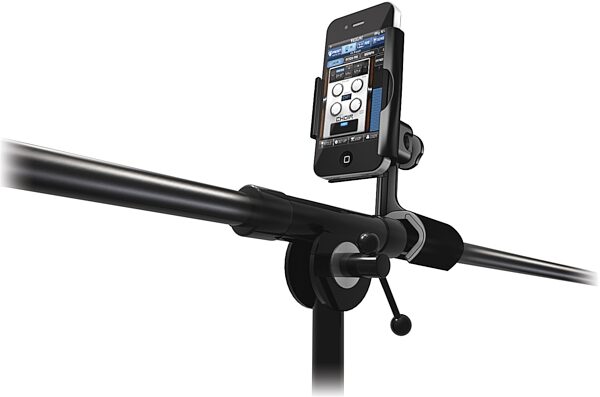 open zoom image for IK Multimedia iKlip MINI iPhone and iPod Music Stand Adapter, On Stand 1