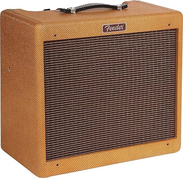 open zoom image for Fender Special Run Blues Junior Guitar Combo Amplifier (15 Watts, 1x12"), Lacquer Tweed, Angle