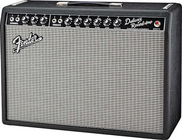 open zoom image for Fender '65 Deluxe Reverb Vintage Reissue Guitar Combo Amplifier (22 Watts, 1x12"), Black, Black