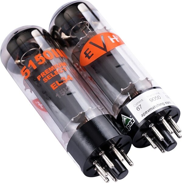 open zoom image for EVH Eddie Van Halen EL34 Tube Kit, Burned in and Matched Duet, Action Position Back