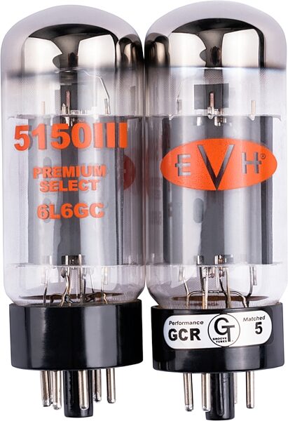 open zoom image for EVH Eddie Van Halen 6L6 Tube Kit, Burned in and Matched Duet, Action Position Back