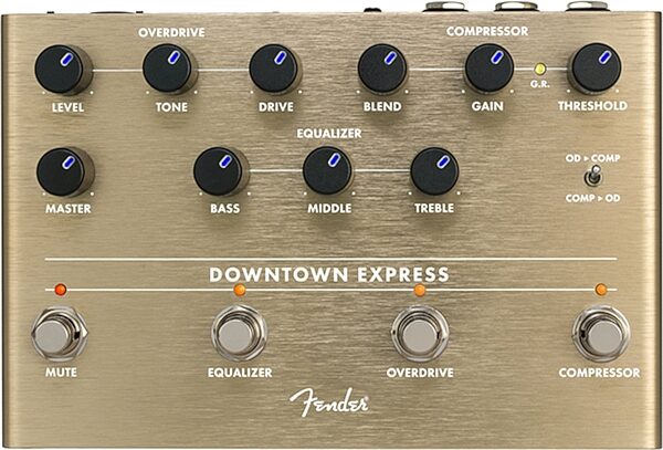 open zoom image for Fender Downtown Express Bass Multi-Effect Pedal, New, Action Position Back